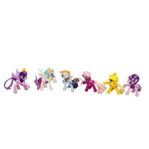 6 2011 McDonald’s Hasbro My Little Pony Figures Twilight Sparkle Apple Jack